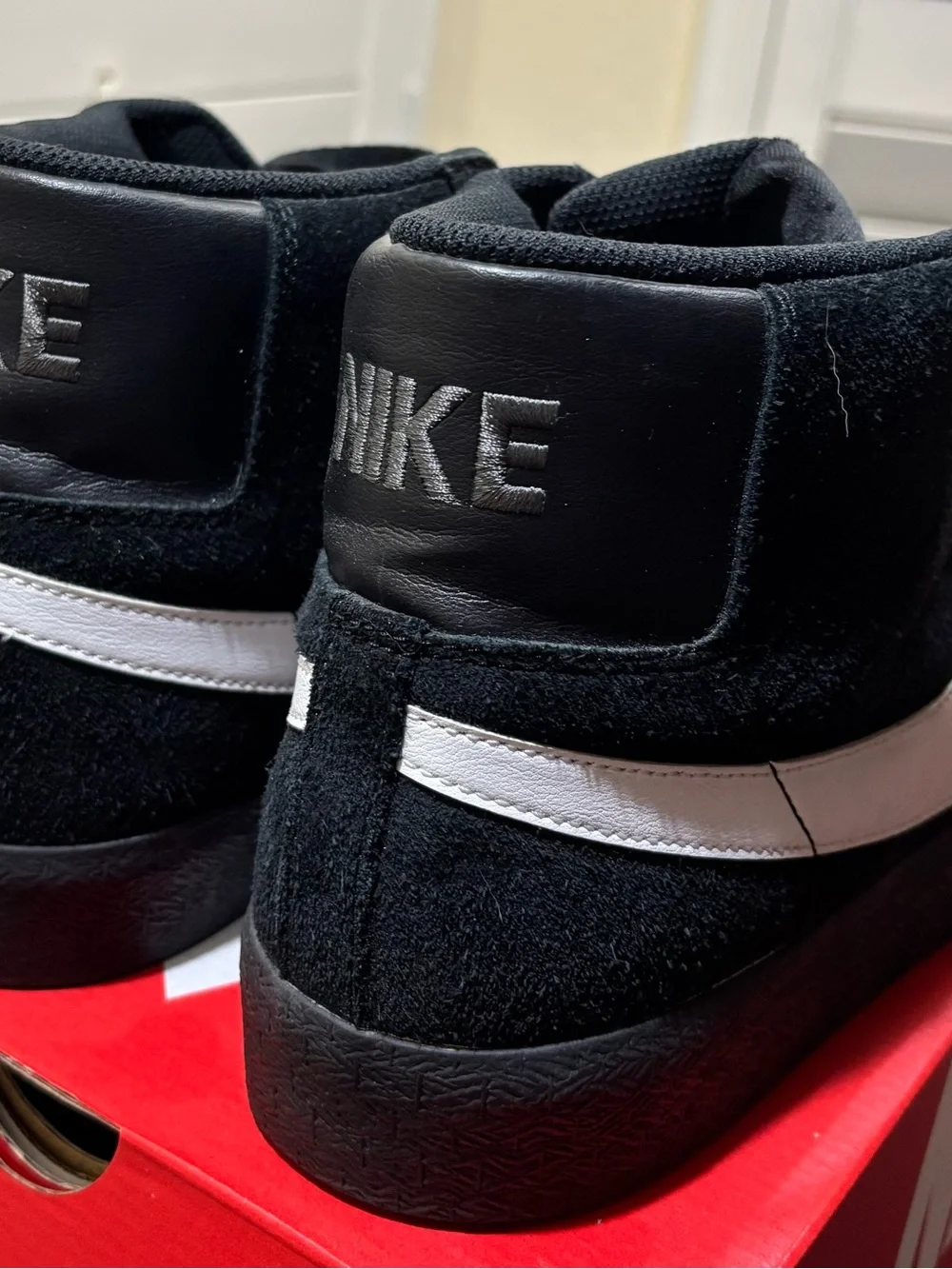 Nike Blazer Size 12 - Black Suede High-Top